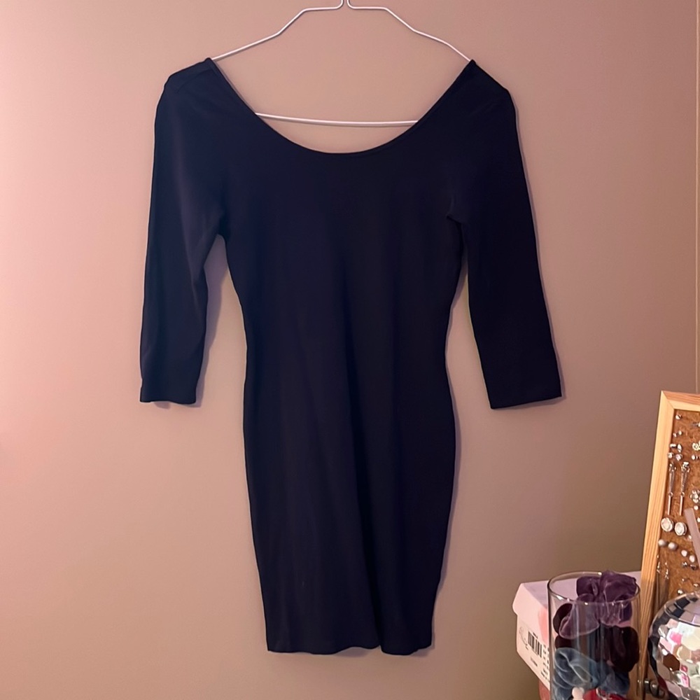 Forever 21 navy blue body con dress size M
